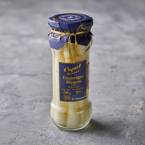 Espárragos Blancos Extra Gruesos D.O. Navarra 4/6 Coquet 540 g – Bacalalo
