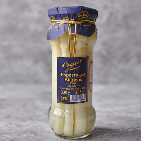 Espárragos Blancos Extra Gruesos D.O. Navarra 4/6 Coquet 540 g – Bacalalo