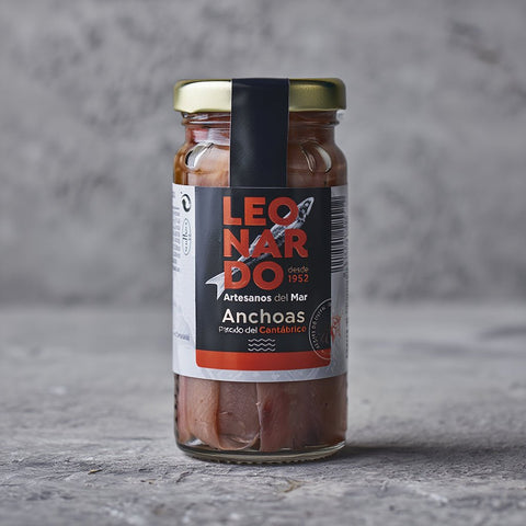 Filetes de Anchoa del Cantábrico en Aceite de Oliva Tarro 100 g – Bacalalo