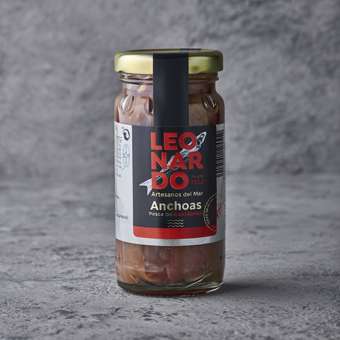 Filetes de Anchoa del Cantábrico en Aceite de Oliva Tarro 100 g – Bacalalo