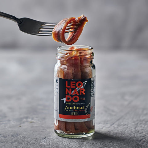 Filetes de Anchoa del Cantábrico en Aceite de Oliva Tarro 100 g – Bacalalo