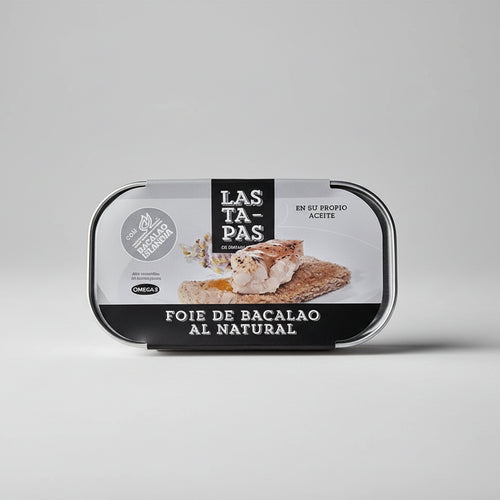 Foie de Bacalao al Natural - 120g | Hígado de Bacalao Ahumado de Islandia