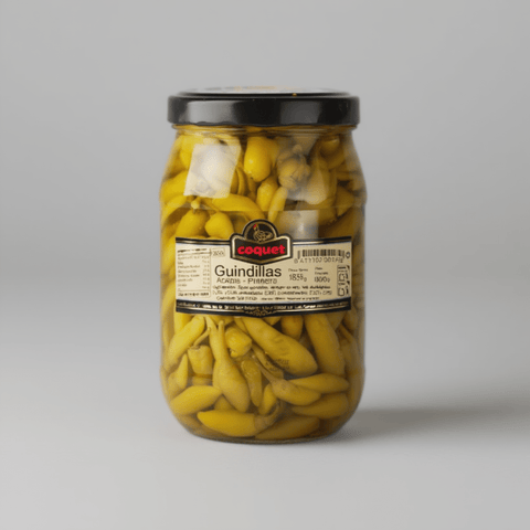 Guindillas Ácidas de Primera Gourmet Coquet - 1855g - encurtidos artesanales de Bacalalo