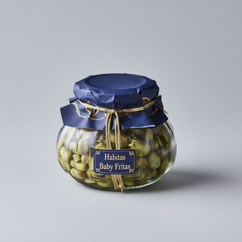 Gourmet Fried Baby Broad Beans in a Glass Jar - 220g | Coquet 