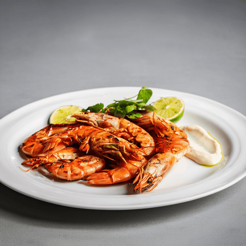 Langostinos Seleccionados Calidad en su envase original listo para enviar