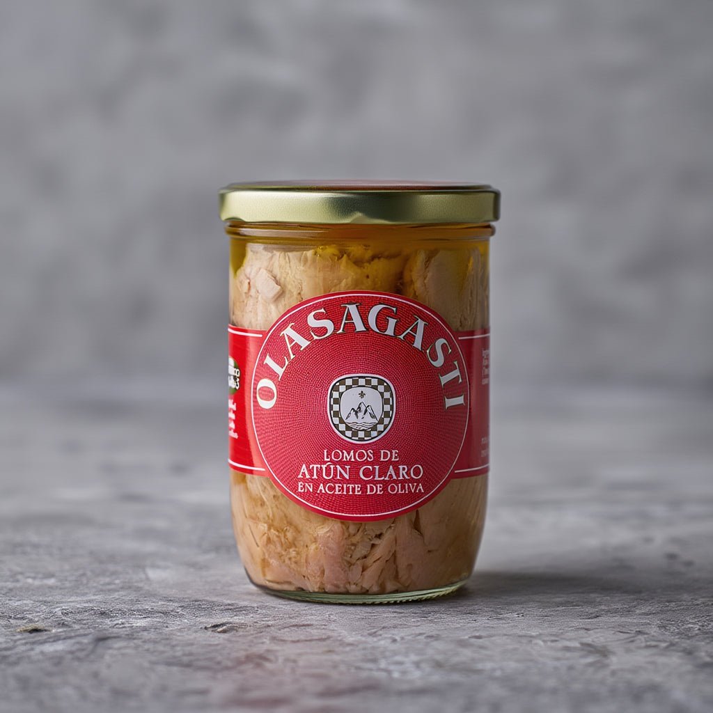 Lomos de Atún Claro en Aceite de Oliva 315 g - Olasagasti