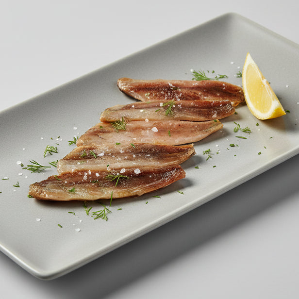 Lomos de Sardina Ahumada Gourmet - 900g - vista cercana del producto