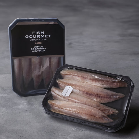 Lomos de Sardina Ahumada Blister 120 g – Fish Gourmet – Bacalalo