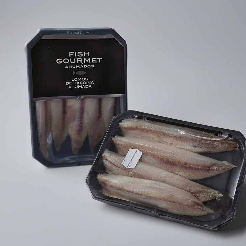 Lomos de Sardina Ahumada Fish Gourmet Blister Refrigerado Bacalalo, en aceite de oliva virgen