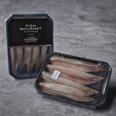 Lomos de Sardina Ahumada Blister 120 g – Fish Gourmet – Bacalalo