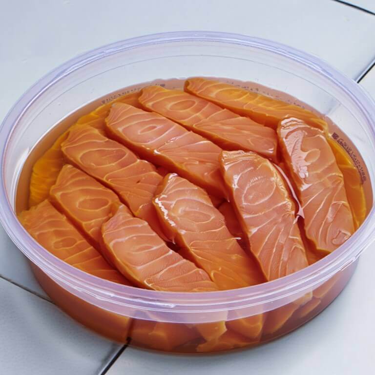 Lomos de salmón ahumado suaves y textura mantecosa