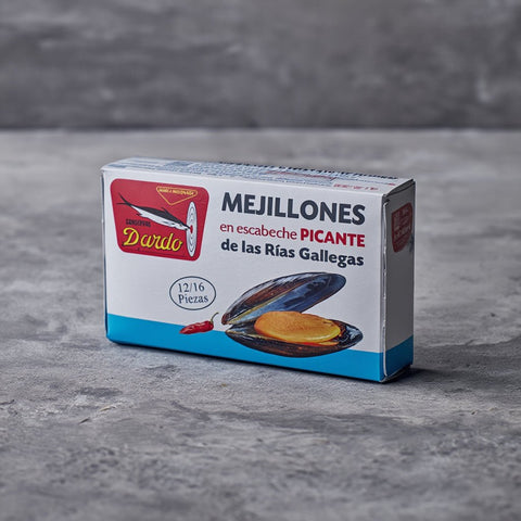 Mejillones en escabeche picante 12/16 Rías Gallegas - Dardo – Bacalalo