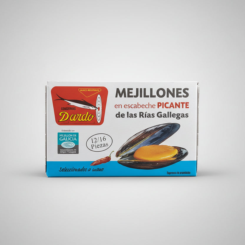 Mejillones en Escabeche Picante, perfectos como tapa o en vinagreta