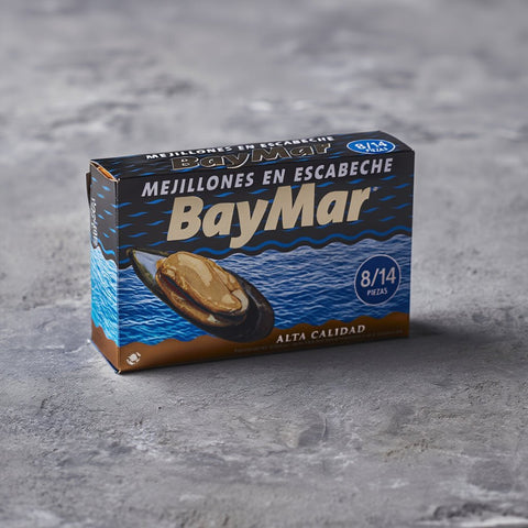 Mejillones en Escabeche Rías Gallegas 8/14 BayMar – Bacalalo