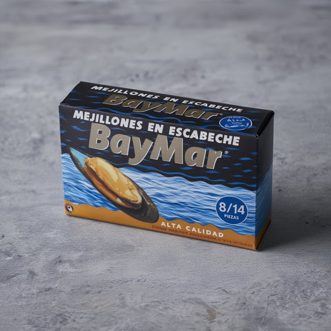 Mejillones en Escabeche Rías Gallegas 8/14 BayMar – Bacalalo