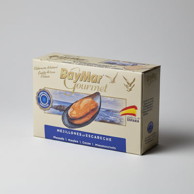 Mejillones en Escabeche Tamaño Grande - 115 g | BayMar Gourmet