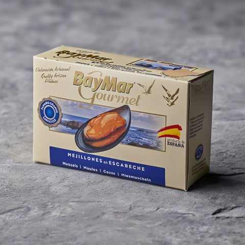 Mejillones en Escabeche Tamaño Grande - BayMar Gourmet 120 g – Bacalalo