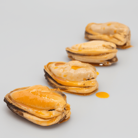Mejillones en Escabeche Tamaño Grande en su envase original listo para enviar