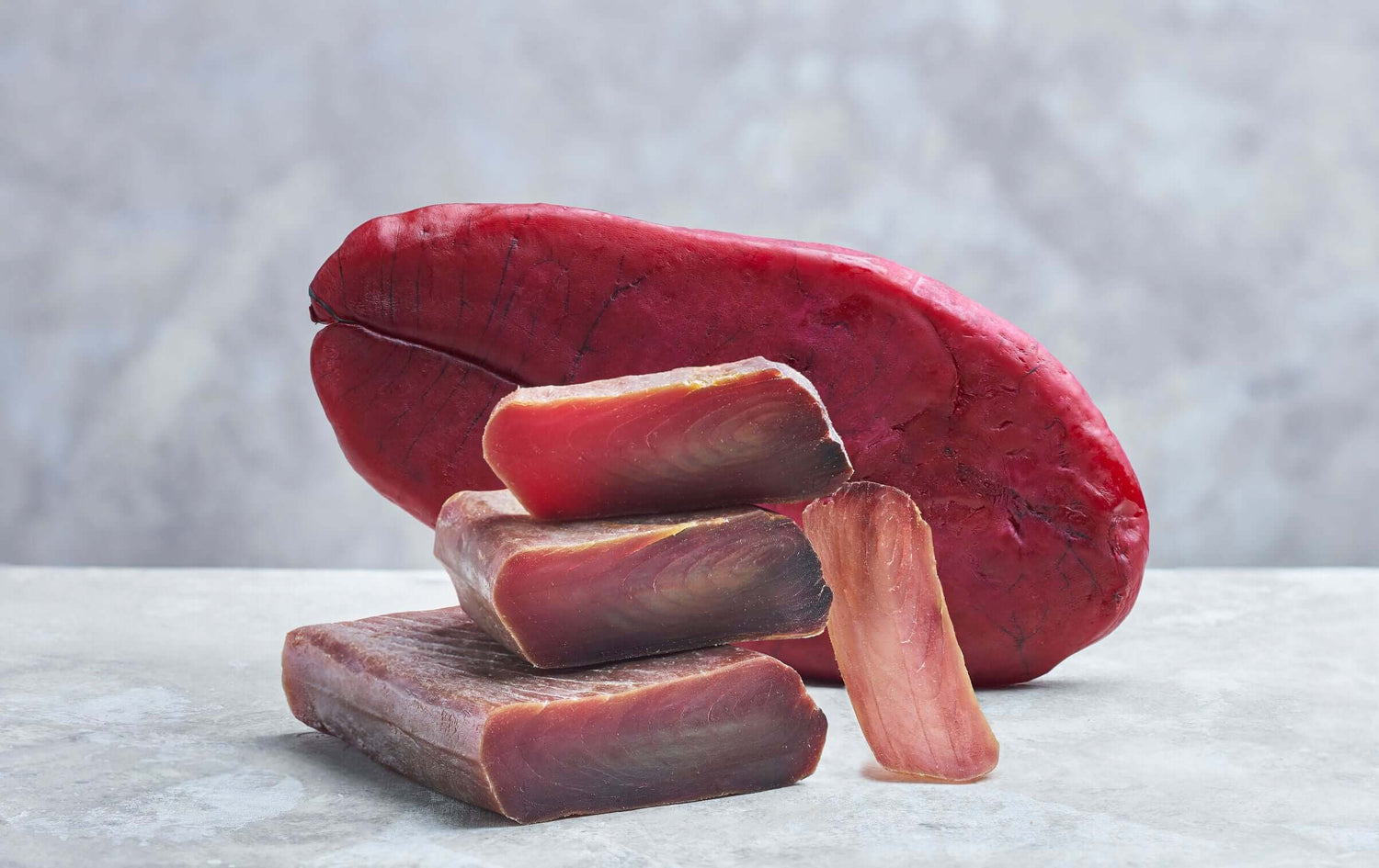 Mojama de atun curado de bacalalo