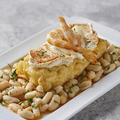 Morro de bacalao con all i oli y judías tiernas – Prepared Meals & Entrées | Bacalalo gourmet