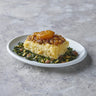 Morro de bacalao con cebolla caramelizada, espinacas y almendras – Prepared Meals & Entrées | Bacalalo gourmet