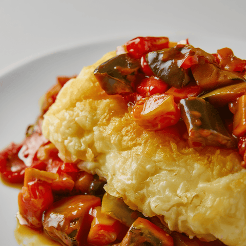 Morro de Bacalao con Sanfaina (1ud) – 400g – Bacalalo