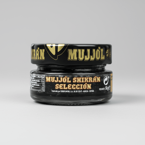 Mújol Shikrán Selección - Hueva Premium con Arenque Ahumado Extra, caviar de calidad seleccionada