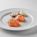 Pieza de Salmón Ahumado en Lonchas, perfecto para brunch, canapés y sushi