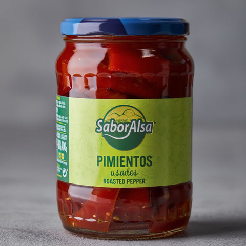 Pimientos del Piquillo Asados en Vinagre - Saboralsa 680 g – Bacalalo
