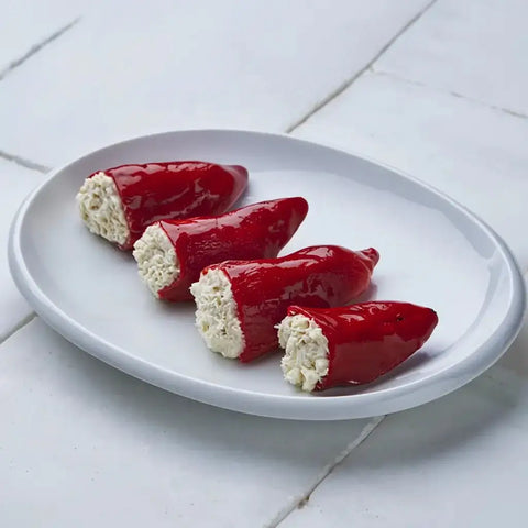 Pimientos del piquillo rellenos de brandada de bacalao artesanal – Prepared Appetizers & Side Dishes | Bacalalo gourmet