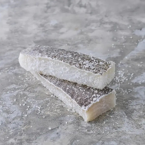 Lomones de bacalao seco sin espinas, en porciones – Fresh & Frozen Seafood | Bacalalo gourmet