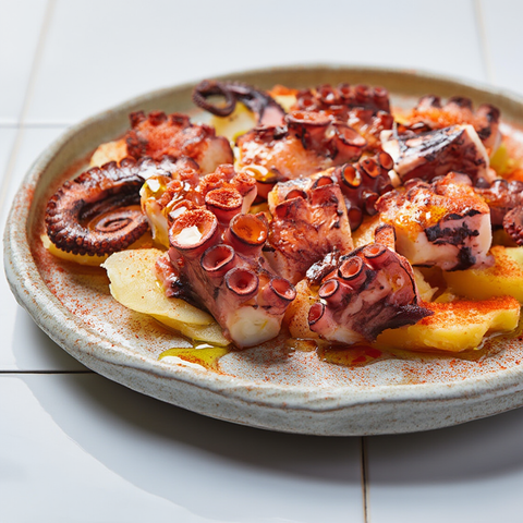 Pulpo Gallego Cocido Pata Grande en su envase original listo para enviar