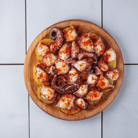 Pata de pulpo gallego cocido 250g tentáculo individual 4