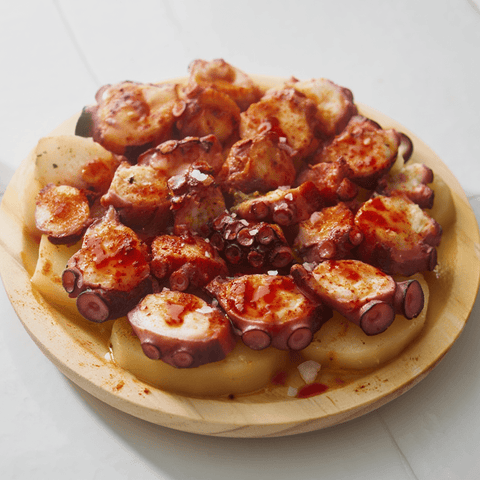 Pata de pulpo gallego cocido 250g tentáculo individual 5