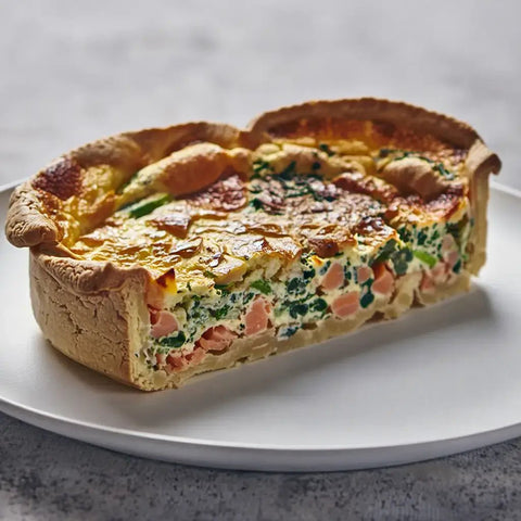Quiche casera de salmón ahumado estilo lorraine – Pies & Tarts | Bacalalo gourmet