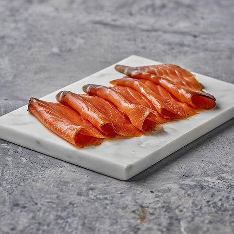 Salmón ahumado cortado a mano 250g – Bacalalo