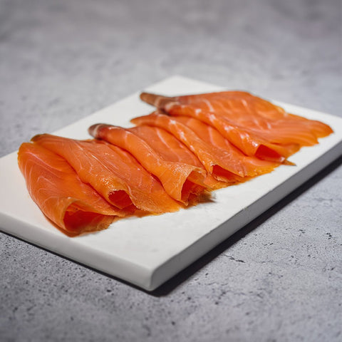 Salmón ahumado cortado a mano 250g – Bacalalo