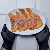 Salmón ahumado cortado a mano – Conservas de marisco gourmet | Bacalalo