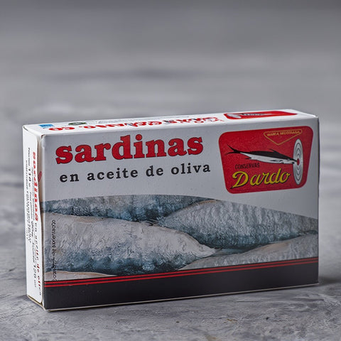 Sardinas Dardo 12/18 en Aceite de Oliva Lata (118 g) – Bacalalo