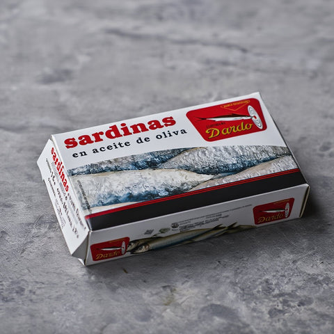 Sardinas Dardo 12/18 en Aceite de Oliva Lata (118 g) – Bacalalo