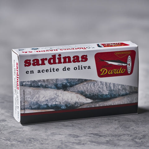 Sardinas Dardo 12/18 en Aceite de Oliva Lata (118 g) – Bacalalo