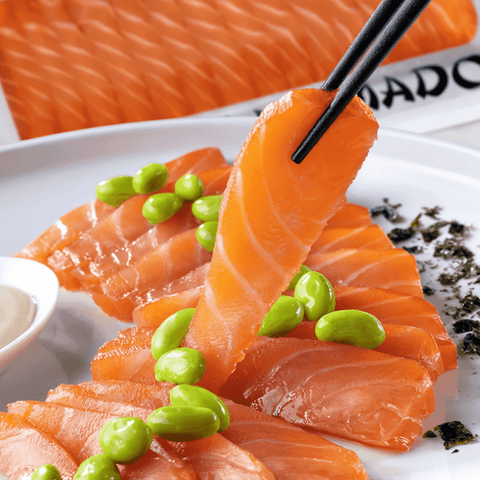 Sashimi de Salmón Ahumado - 150g – Bacalalo