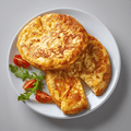 Tortilla de Bacalao Casera y Gourmet - vista cercana del producto