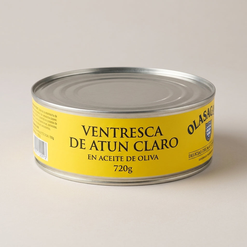 Ventresca de Atún Claro en Aceite de Oliva - 720g | Olasagasti