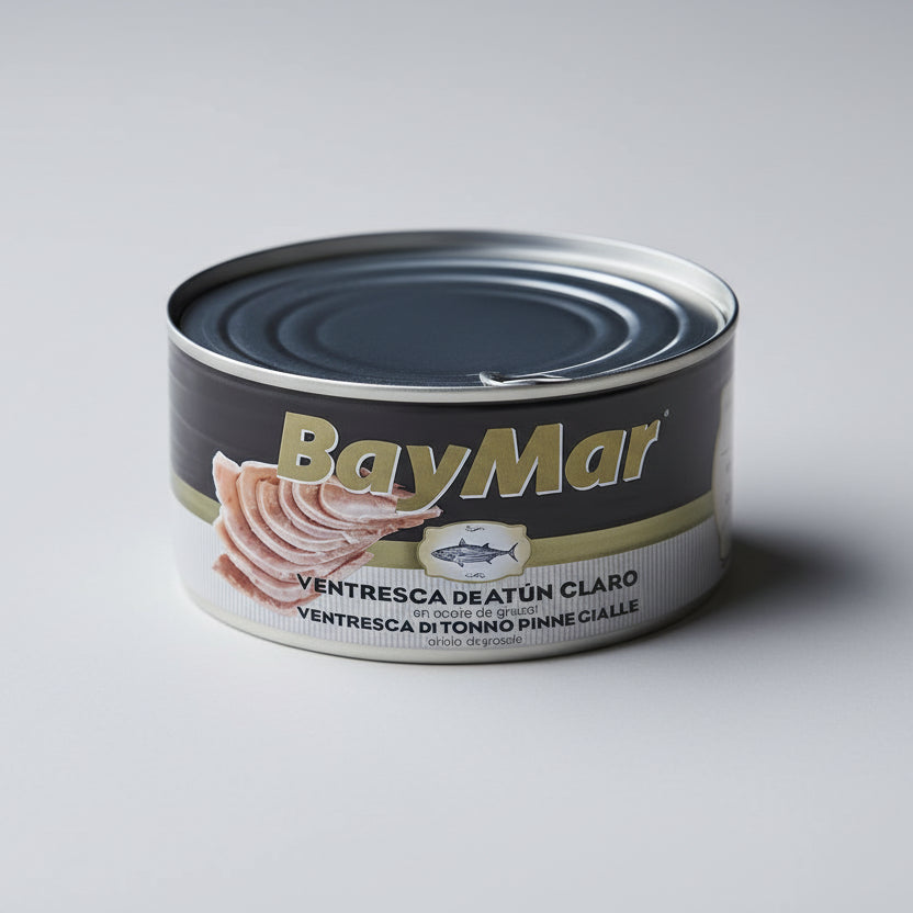 Ventresca de Atún Claro en Aceite de Girasol - 1000g | BayMar - calidad seleccionada Bacalalo