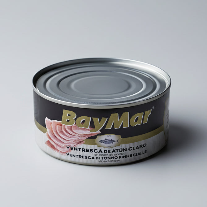 Ventresca de Atún Claro en Aceite de Girasol - 1000g | BayMar - envase y embalaje premium
