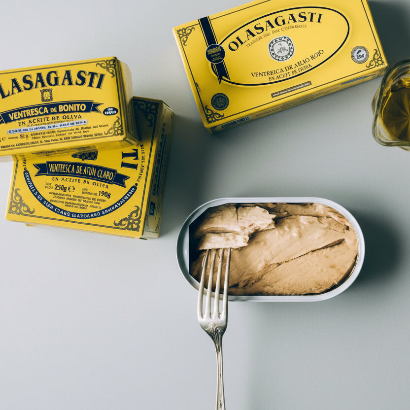 Ventresca de Bonito del Norte en Aceite de Oliva - 190 g | Olasagasti - calidad seleccionada Bacalalo