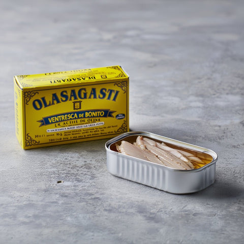 Ventresca de Bonito del Norte en Aceite de Oliva 120 g – Olasagasti – Bacalalo